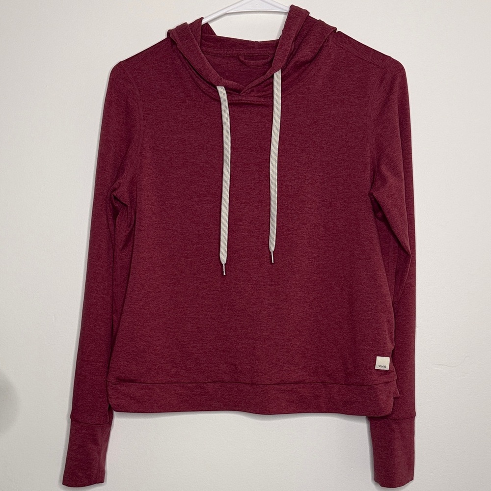 Vuori Women's Maroon Hoodie
